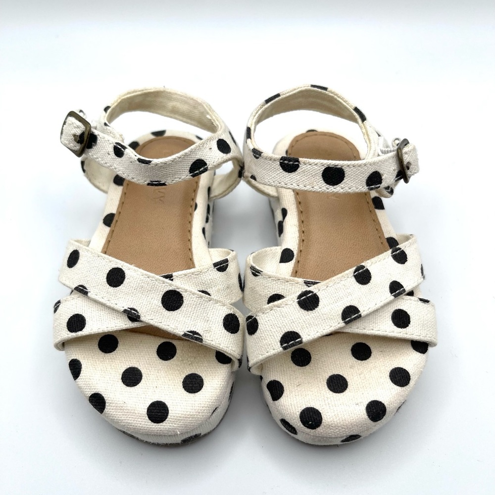 Polka Dot Platform Sandals